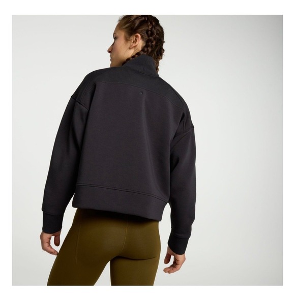 New CALIA by Carrie Underwood Soft Scuba 1/4 Zip Pullover Black Womens Size XS - Picture 2 of 9